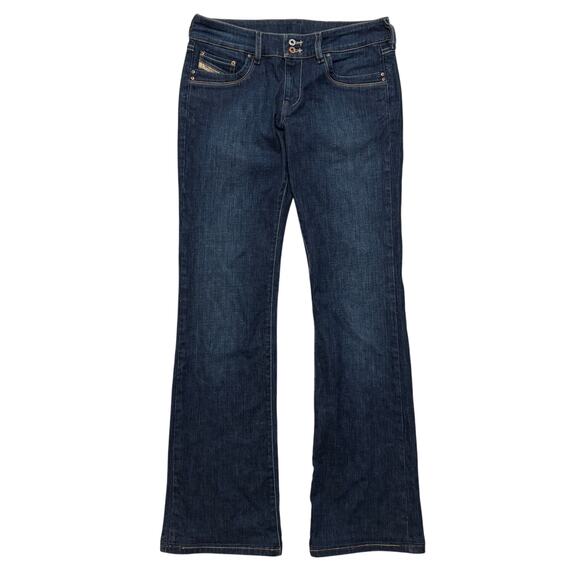 Diesel Denim - VTG Y2K 00s Diesel Dark Blue Ronhar Low Rise Flared Bootcut Denim Jeans 30x32